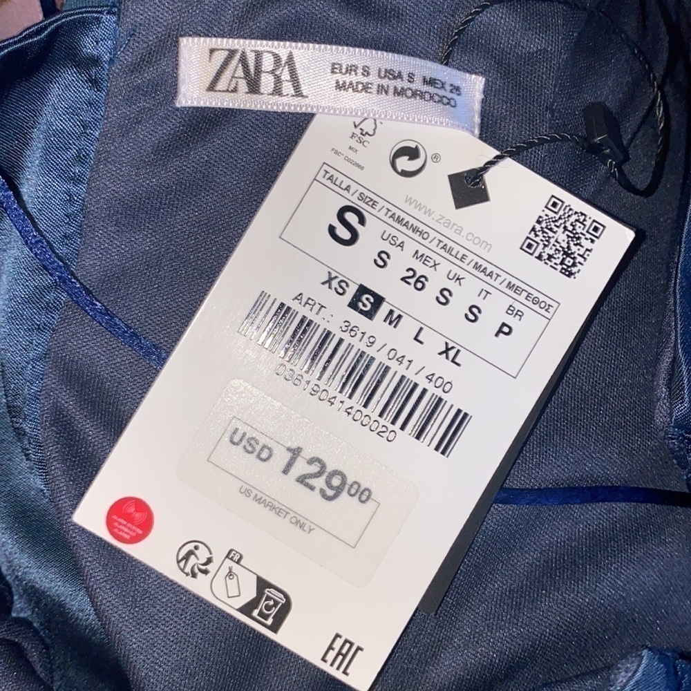 Zara NWT strapless corset style dress - Picture 8 of 13